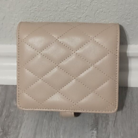 VLANDO Mini Travel Jewelry Organizer Binder, Tan - Picture 2 of 4